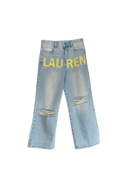 VLAUREN BAGGY DENIM JEANS