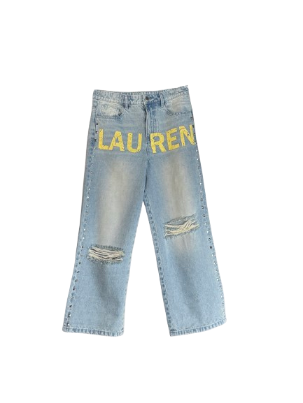 VLAUREN BAGGY DENIM JEANS